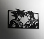 Goku vs Superman cuadro decorativo